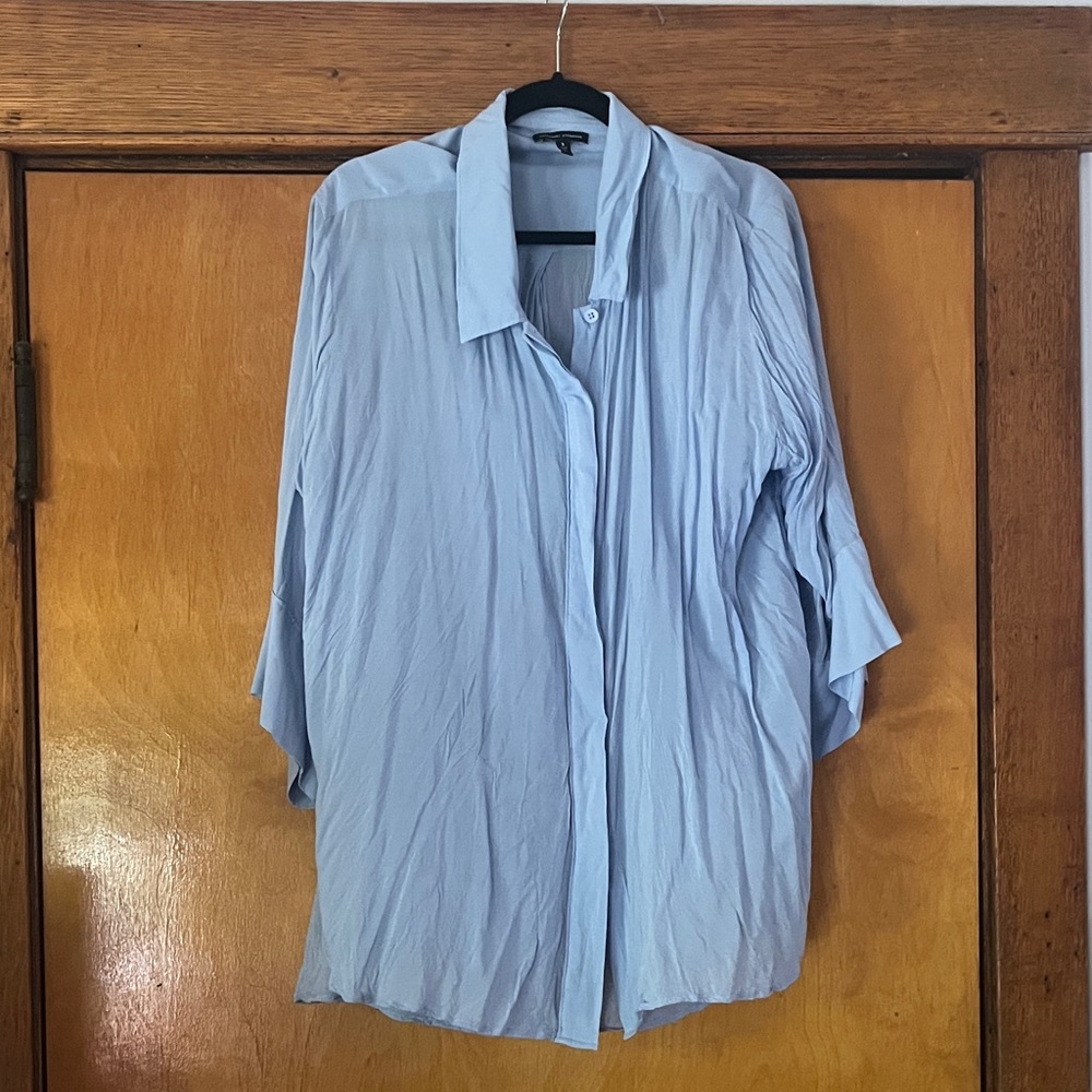 Universal Standard Toni Light Blue Button Down Shirt